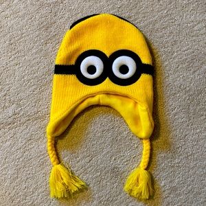 Despicable me 2 Dave Minion knit beanie. (Wore once for Halloween)